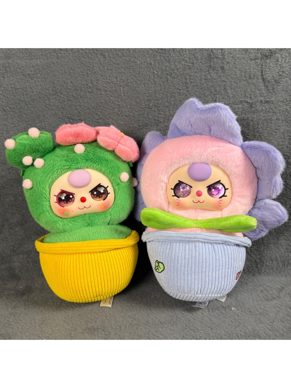 Baby Three A Small Flower Plush Bundle of 2 With Special Faces!